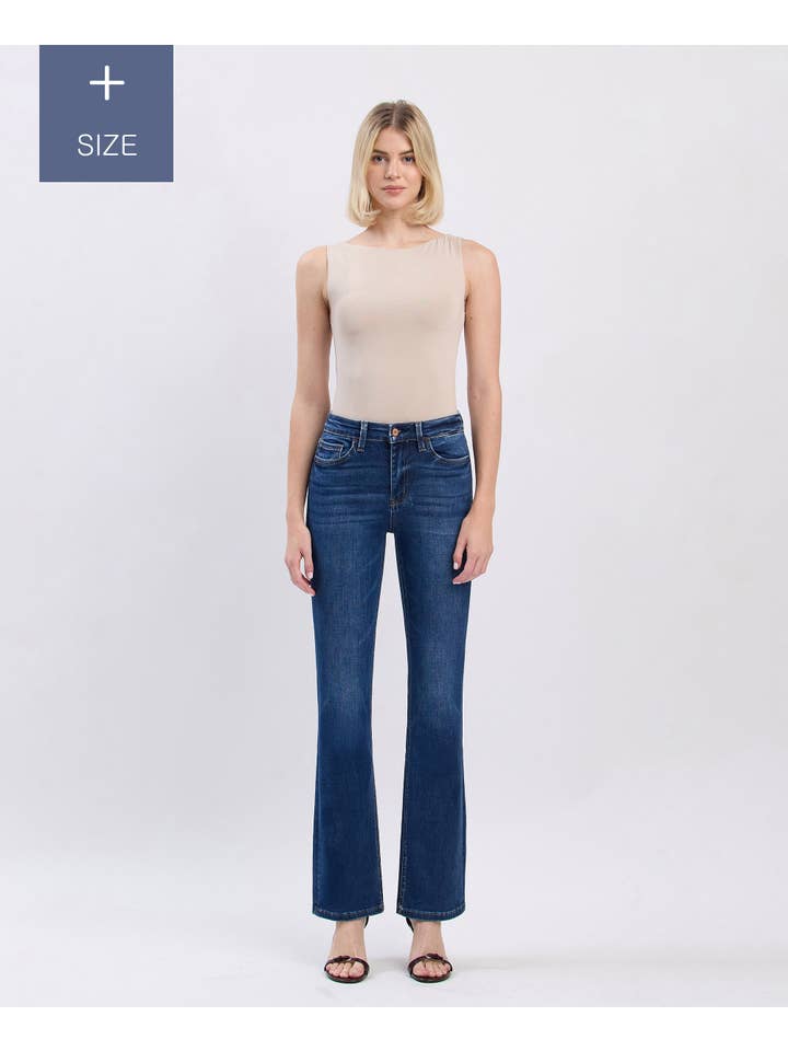 PETIT SOLEIL JEAN BOOTCUT TAILLE HAUTE GRANDE TAILLE T5351-P en vente sur Faire3