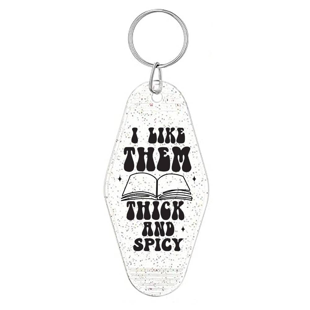 DaisyChainDesignCo - Wholesale Keychain - Women's - Thick and Spicy Glitter Motel Keychain 0
