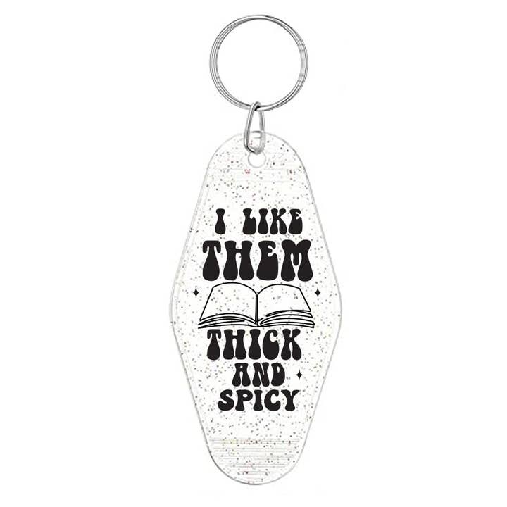 DaisyChainDesignCo - Wholesale Keychain - Women's - Thick and Spicy Glitter Motel Keychain