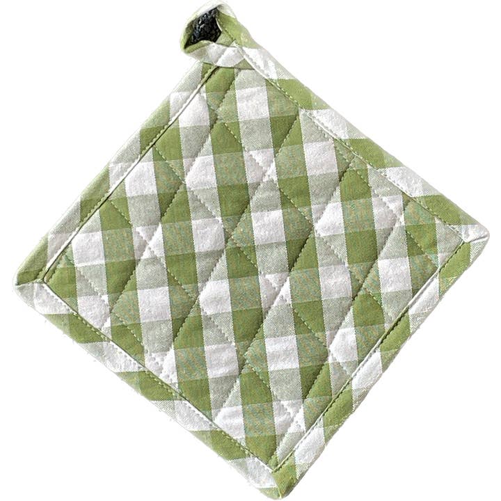 Pot Holder - Buffalo Green Check for wholesale by Accent Linen