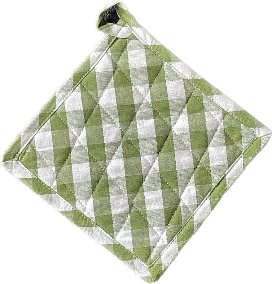 Accent Linen – wholesale Oven mitt/pot holder – Pot Holder - Buffalo Green Check