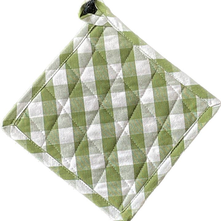 Accent Linen – wholesale Oven mitt/pot holder – Pot Holder - Buffalo Green Check0