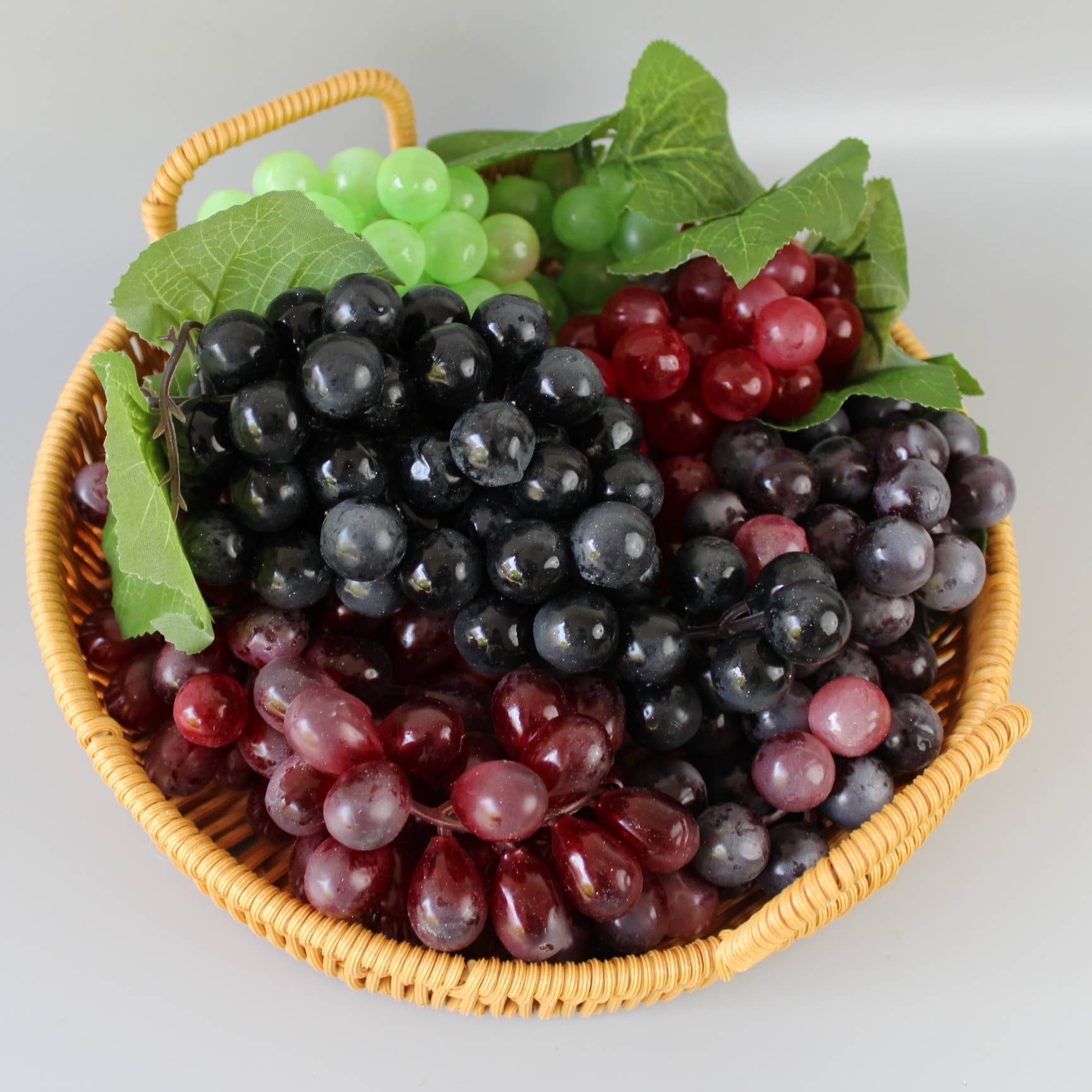 ACNITE(We cover U.S. import duties) – wholesale Konstgjorda blommor – Konstgjorda druvor som höstdekoration - fejkade frukter i lila och andra färger1