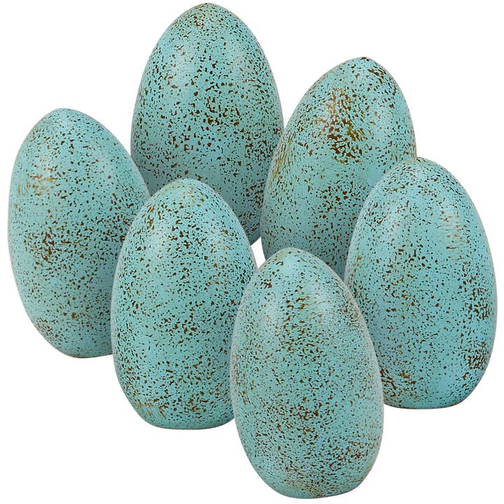 Robin Blue Wooden Eggs for wholesale by Primitives by Kathy