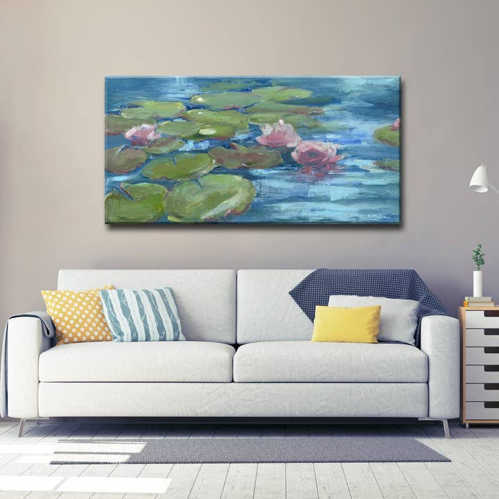 Ready2HangArt canvas van Green Water van Leslie Owens voor wholesale door Ready2hangart, Inc.