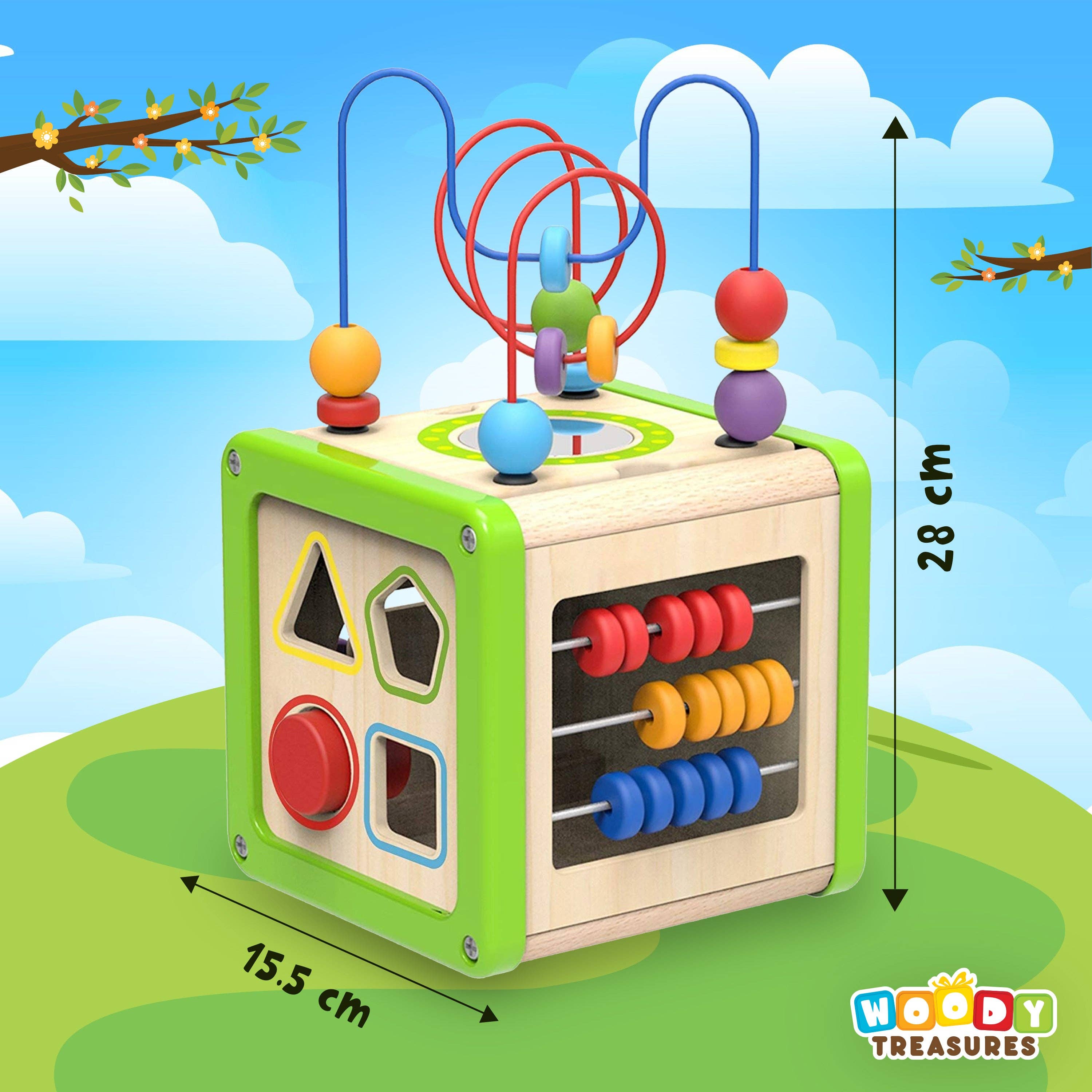 Woody Treasures - Wholesale Wood Toy - Kids - Wooden Activity Cube4