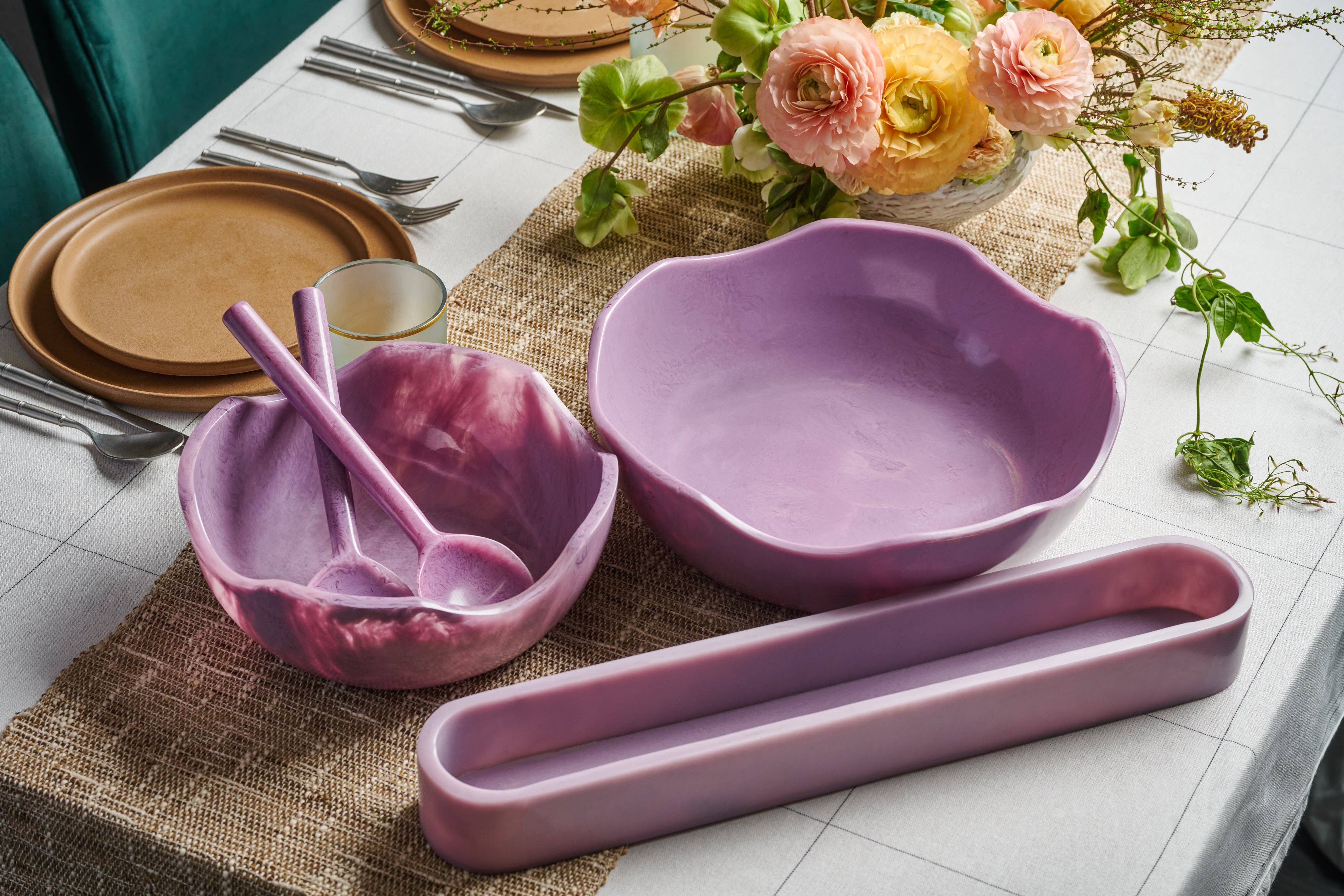 Lainy Home - Wholesale Decorative Plate/Dish/Bowl - Wavy Resin Bowl 13" X 4"5