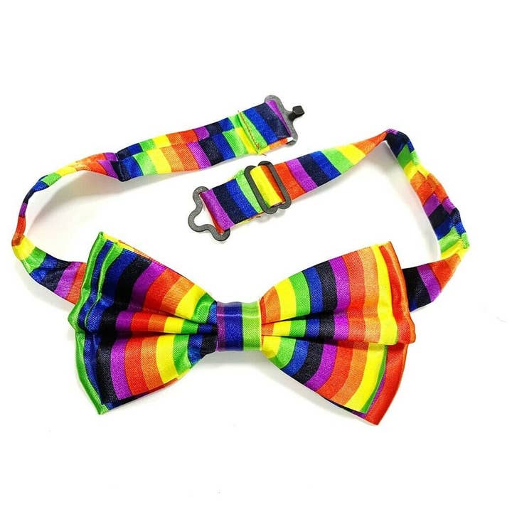Stylex Party - Wholesale Bow Tie - Men's - Rainbow Clip On Bow Tie Prom Adjustable