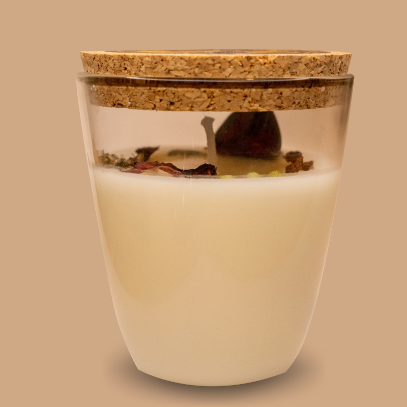 Iranti candles - Wholesale Jar/Filled Candle - GOLDEN SCENTED CANDLE (M) Rosemary essential oil.2