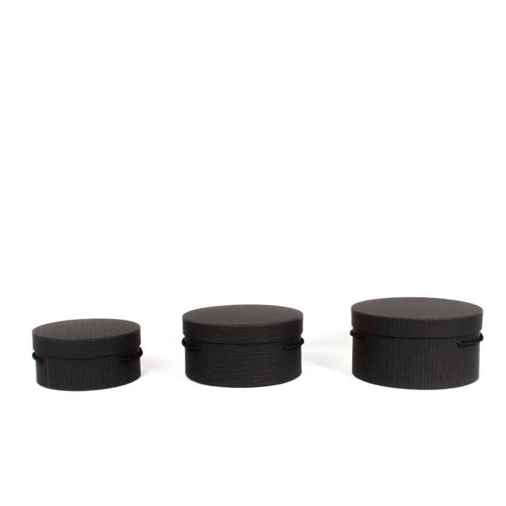 Elegant Design Supply - Wholesale Gift Box - Line Textures Round Box with Handle2