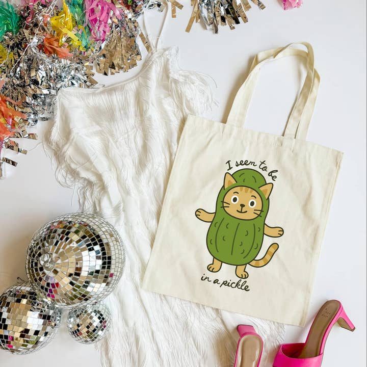 Sac fourre-tout "Je semble être dans le pétrin" | Cadeau drôle du quotidien pour la vente par Mugsby