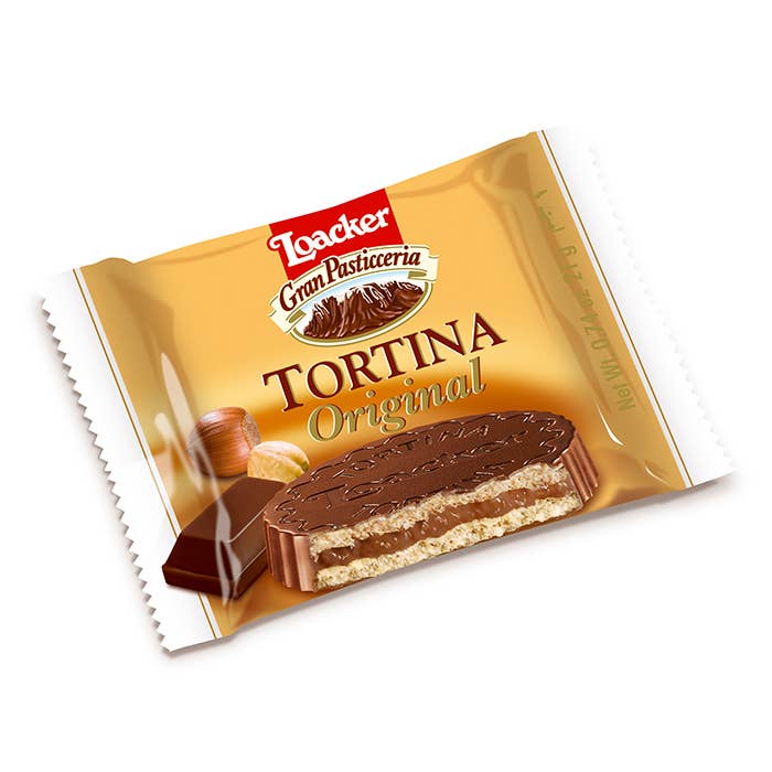 The Original Candy Company - Wholesale Chocolate Bar - Loacker Tortina Hazelnut Wafers case of 24 x 21g