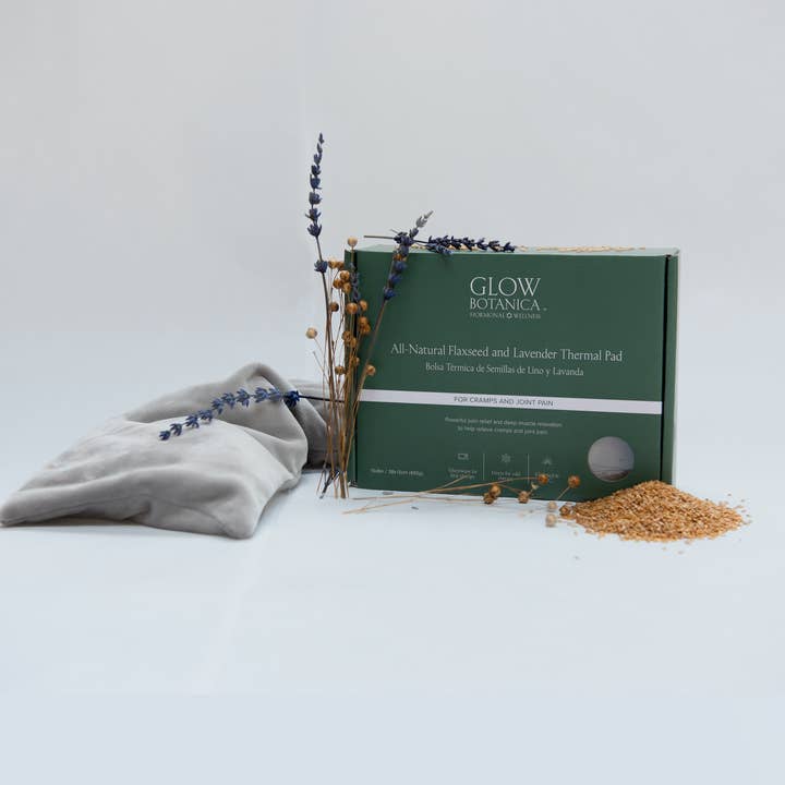 Flaxseed and Lavender Thermal Pad for wholesale by Glow Botanica