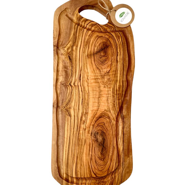 Bonature - Wholesale Cutting Board - Board with handle in olive wood natural shape