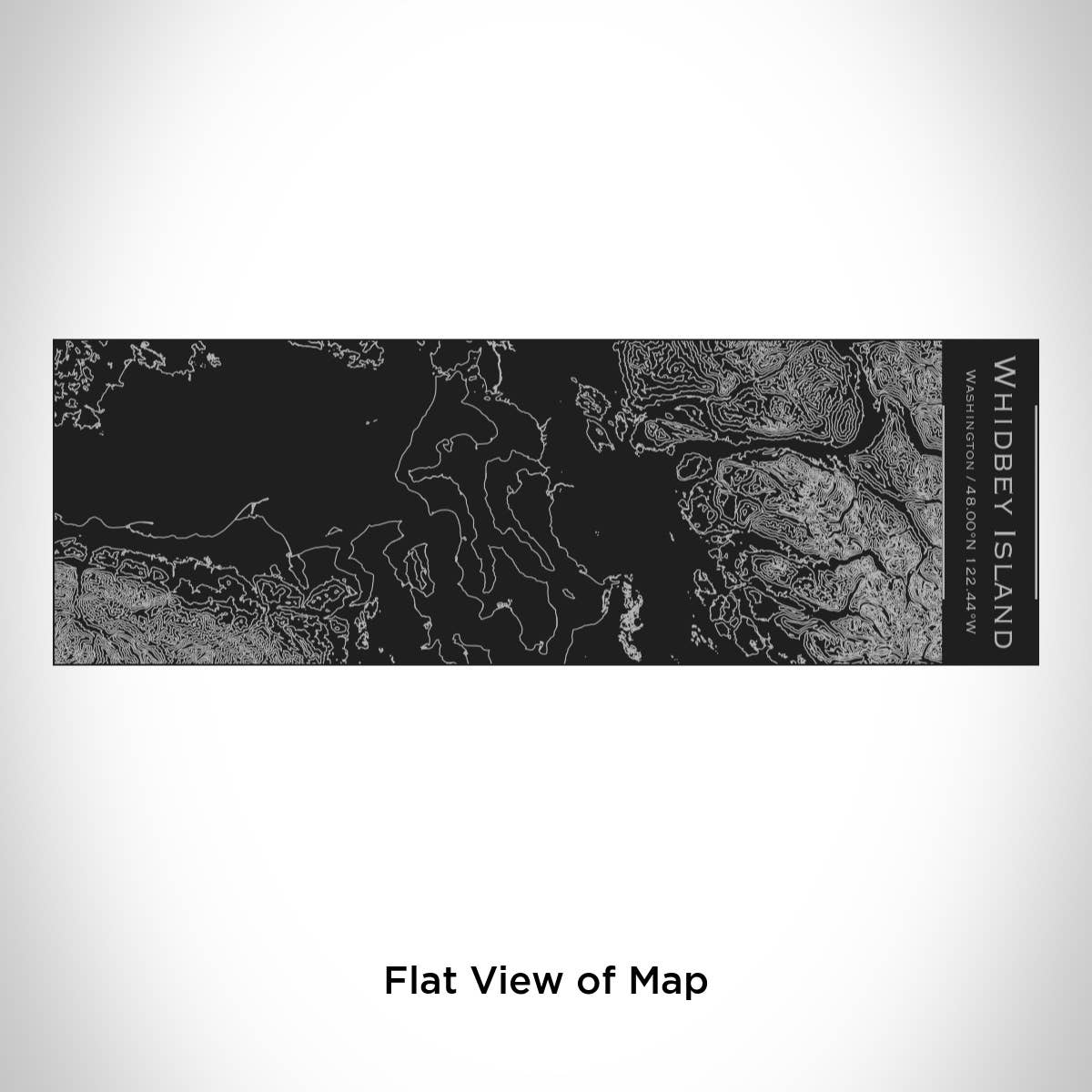 JACE.design - Vendita all'ingrosso Bicchiere/tazza termica - Whidbey Island WA Topo - Tazza termica, colore: Nero opaco1