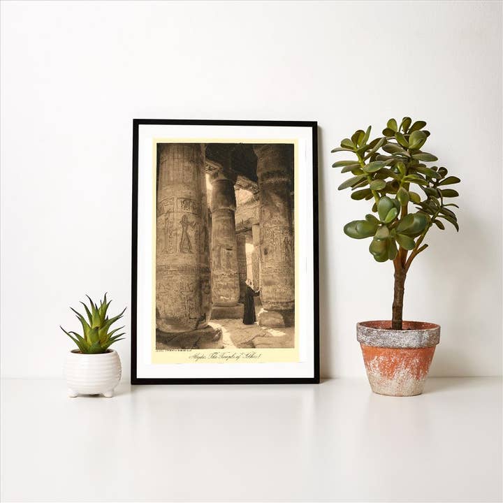 Found Image Press - Wholesale Art Print - Art Print EG-194 Pillars at Abydos Temple1