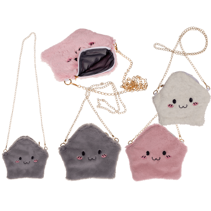 Out of the blue KG - Wholesale Crossbody Bag - Women's - Plush star bag, ca. 24 x 23 cm,0