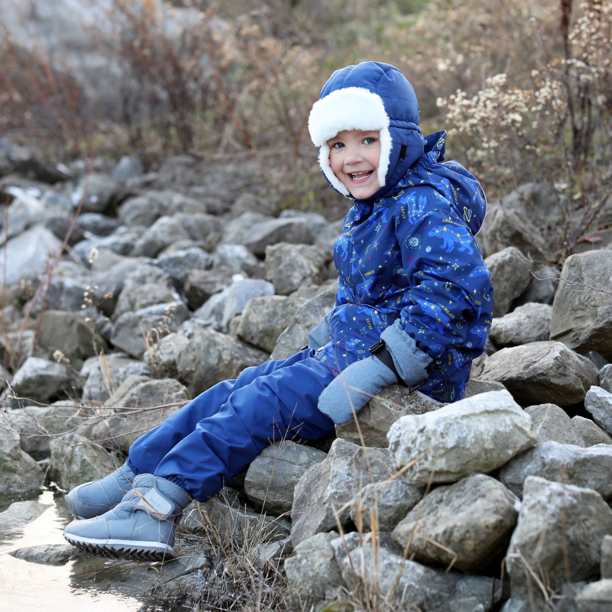 Jan & Jul - Wholesale Trapper/Bomber Hat - Kids - Nebula Blue | Toasty-Dry Trapper Hat5