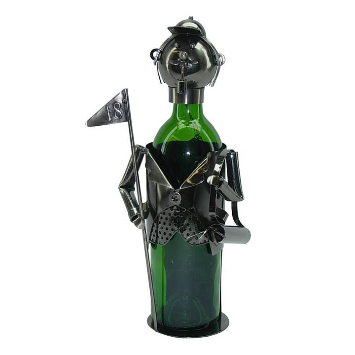 Bottle Holder Golfer for wholesale by Three Star IM/EX Inc.