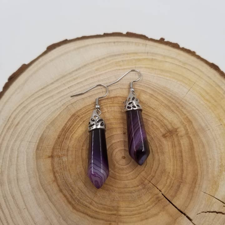 CHAKRA JEWELRY - Wholesale Dangle Earrings - Handmade Natural Healing Stone Earrings1