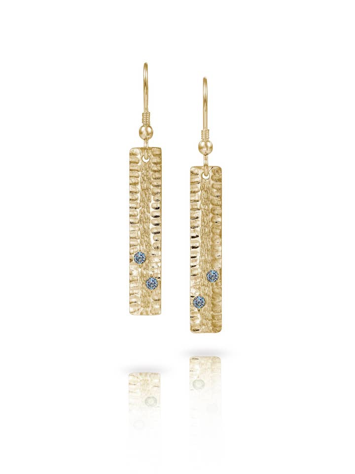 ORECCHINI PENDENTI PIETRA CON DIAMANTI per la vendita all'ingrosso da parte di The Diamond Setter