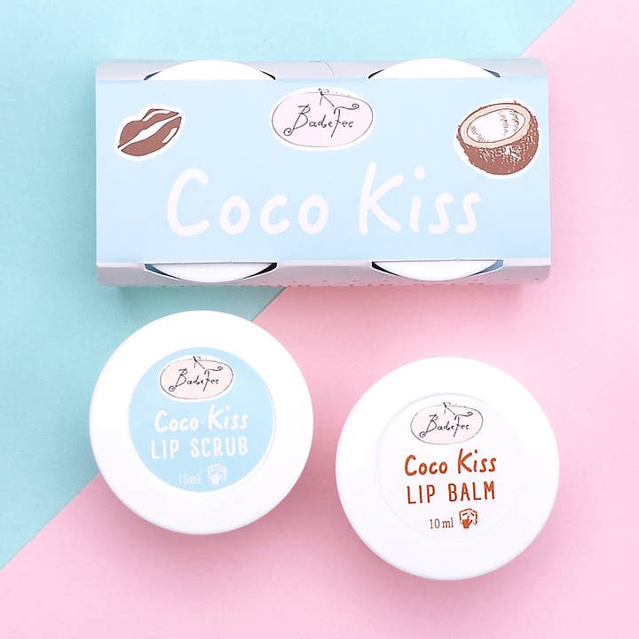 BadeFee – Großhandel Lippenbalsam – Lippenpflege Duo Coco Kiss - Lippenbalsam & Lippenpeeling0