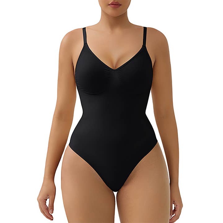 SHAPERX - Wholesale Shapewear - Women's - SHAPERX Bodysuit for Women Tummy Control Shapewear Seamless Sculpt Body Shaper with Removable Pads