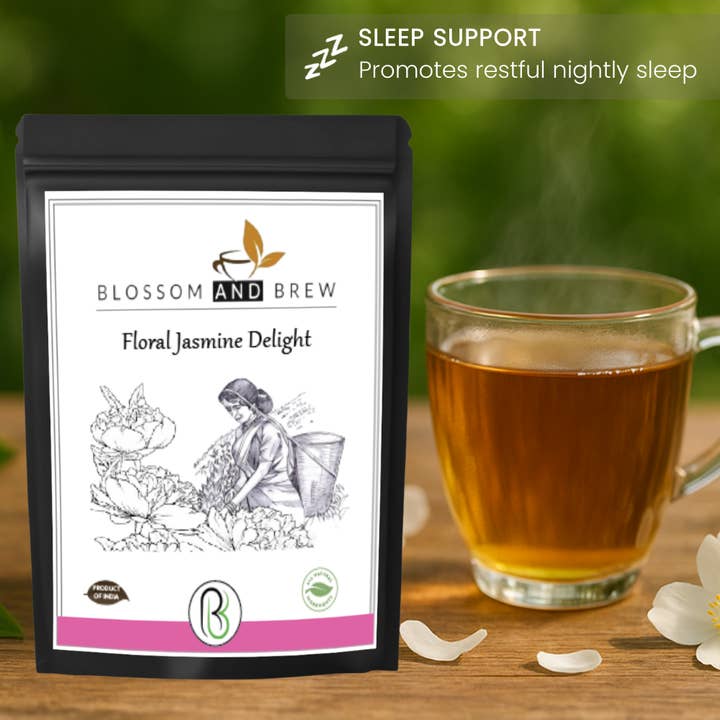 Blossom & Brew – wholesale Loose tea – Jasmine Green Tea- Floral Delight, Fragrant & Soothing4