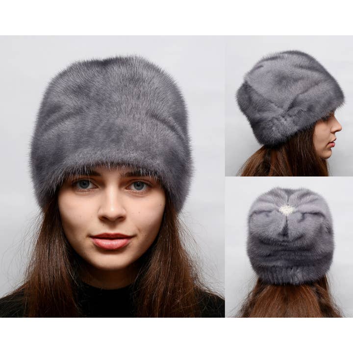 FurStyleUa – wholesale Mössa - Dam – Damernas äkta pälsmössa vinter minkmössa ryska pälsmössor kepsar3