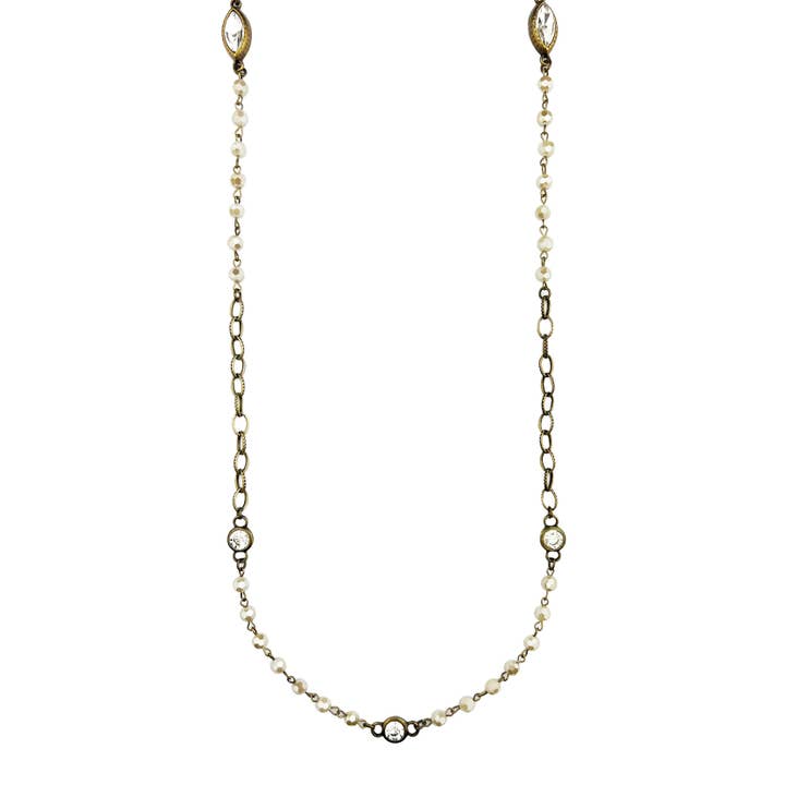 Collana a strati Marquis Crystal Station per la vendita all'ingrosso da parte di VLU STYLE