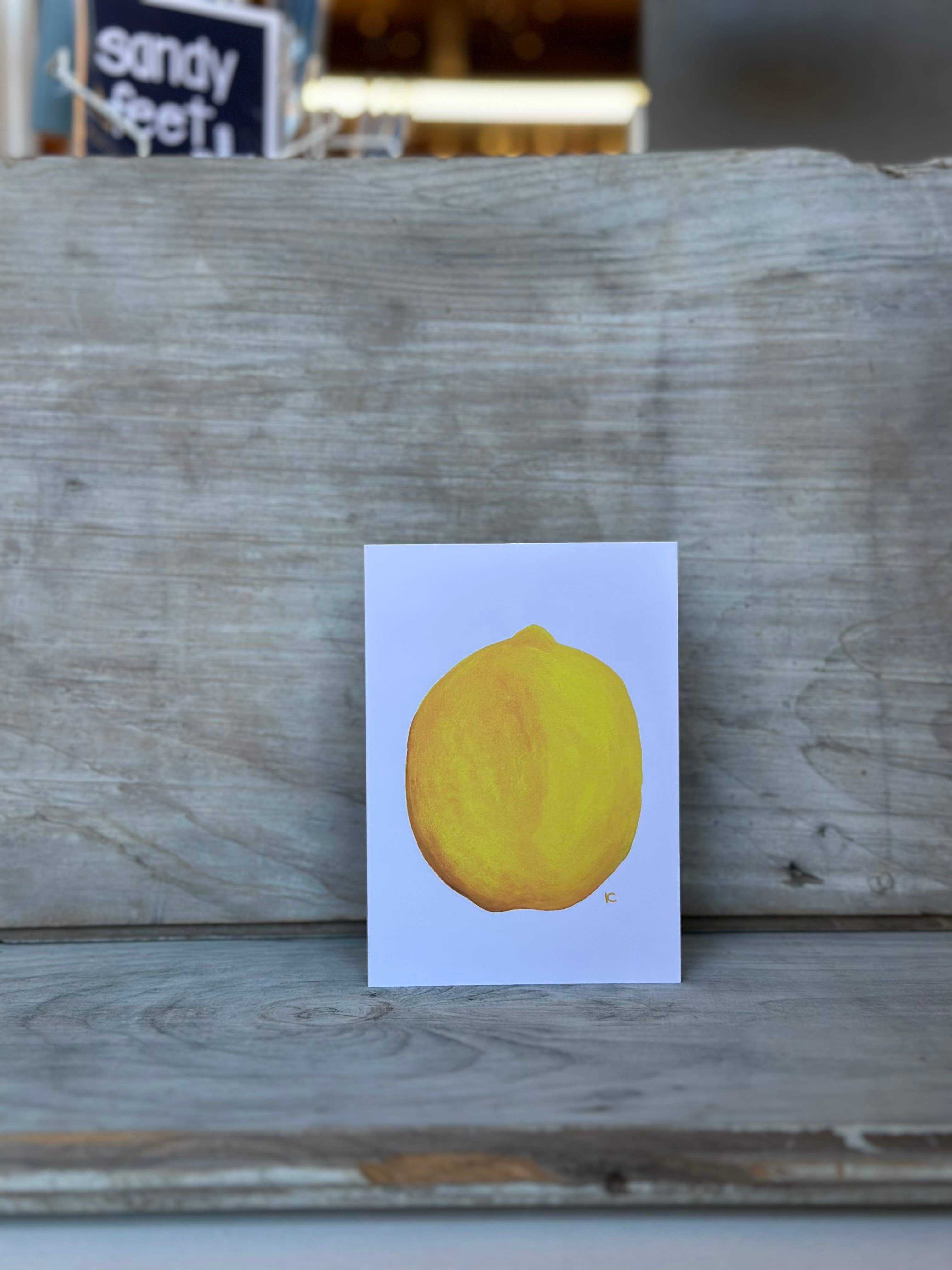 Citrus Daisy - Wholesale Everyday Greeting Card - Lemon Card1