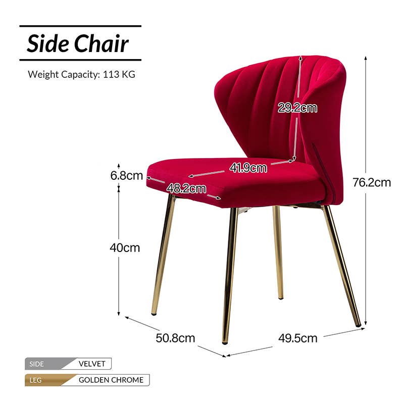 Karat Home - Wholesale Chair - Milia Dining Chair Set of 222