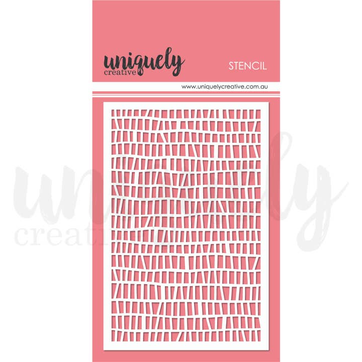 Wavy Weave Stencil for wholesale by Uniquely Creative