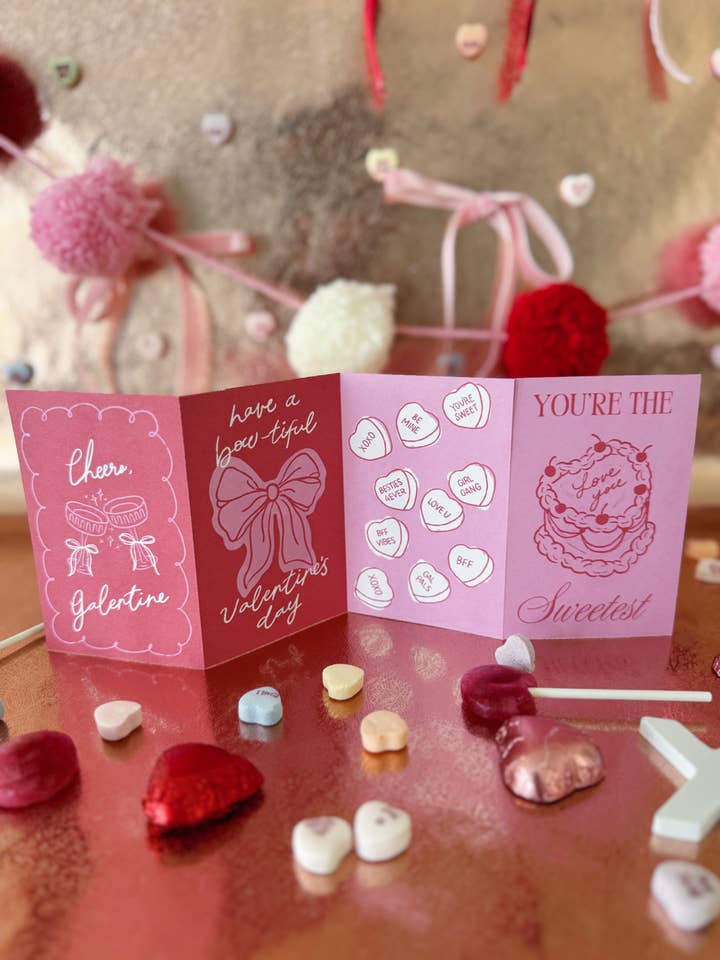 Valentine's Day Cards - 1 Sheet (8 Cards Per Sheet) for wholesale by Shea Lettering