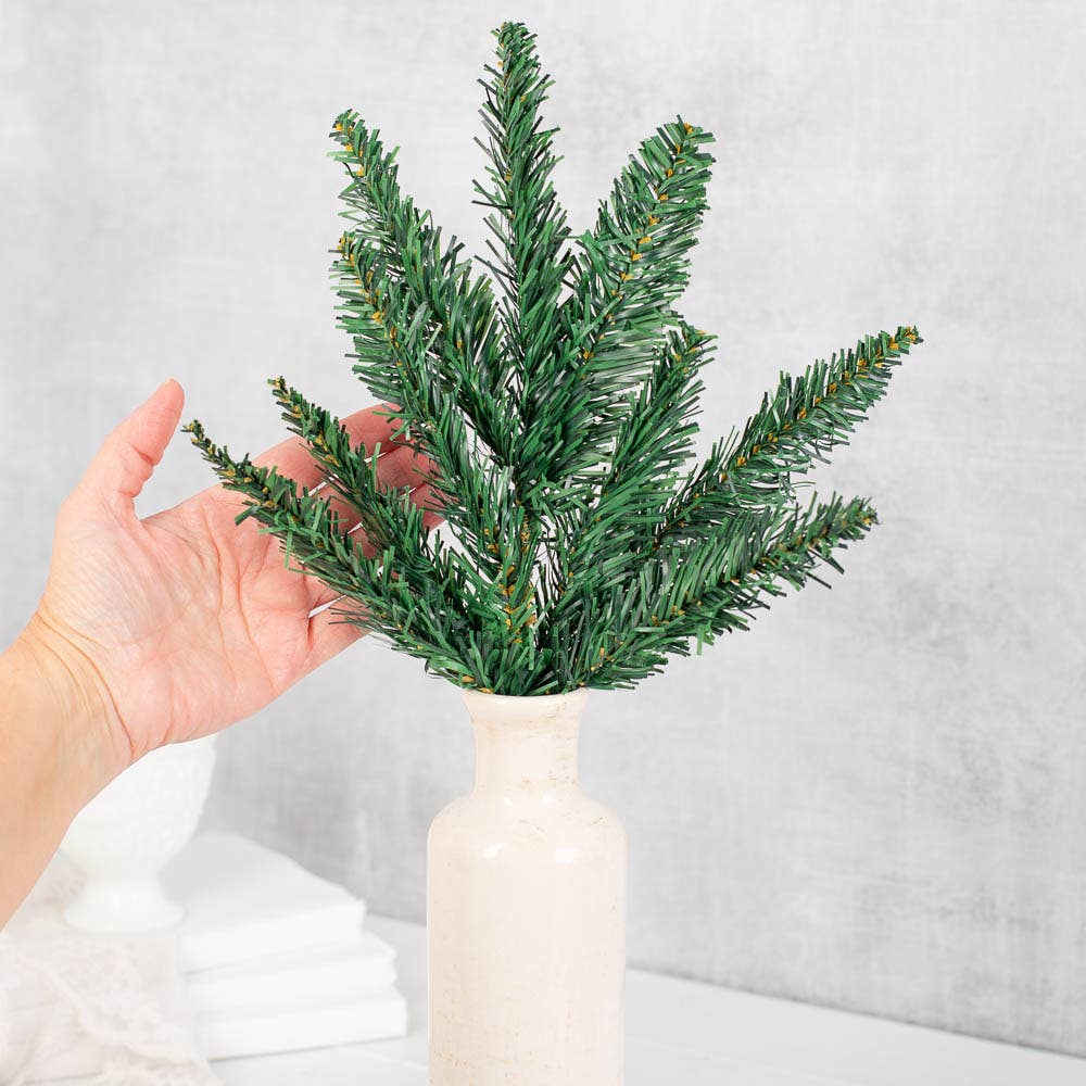 Factory Direct Craft - Vente Plantes artificielles - Tiges de pin canadiennes artificielles de 17 po3