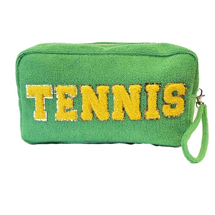 TC-1355 Terry Cloth Cosmetic Bag Tennis for wholesale by Girlie Girl Originals