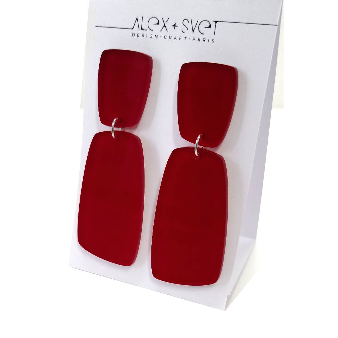 ALEX+SVET - Wholesale Dangle Earrings - BINTOU LG acrylic earrings LUSH GLOW line2