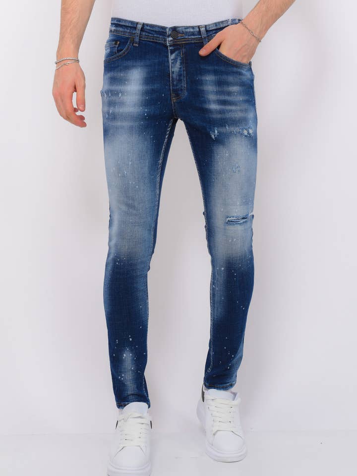 Blue Stone Washed Jeans Men’S - Slim Fit -1076 for wholesale by Local Fanatic