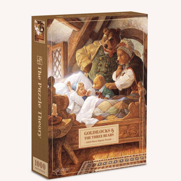 The Puzzle Theory - Wholesale Puzzel - Volwassene - Scott Gustafson Goudlokje en de Drie Beren - Puzzel van 1000 Stukjes2