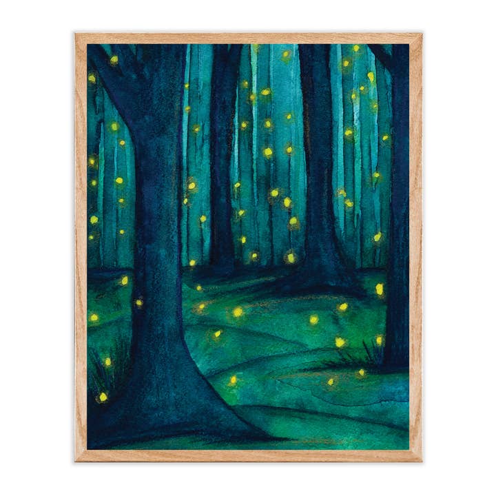 Firefly Forest Art Print for wholesale by Green Artist Designs