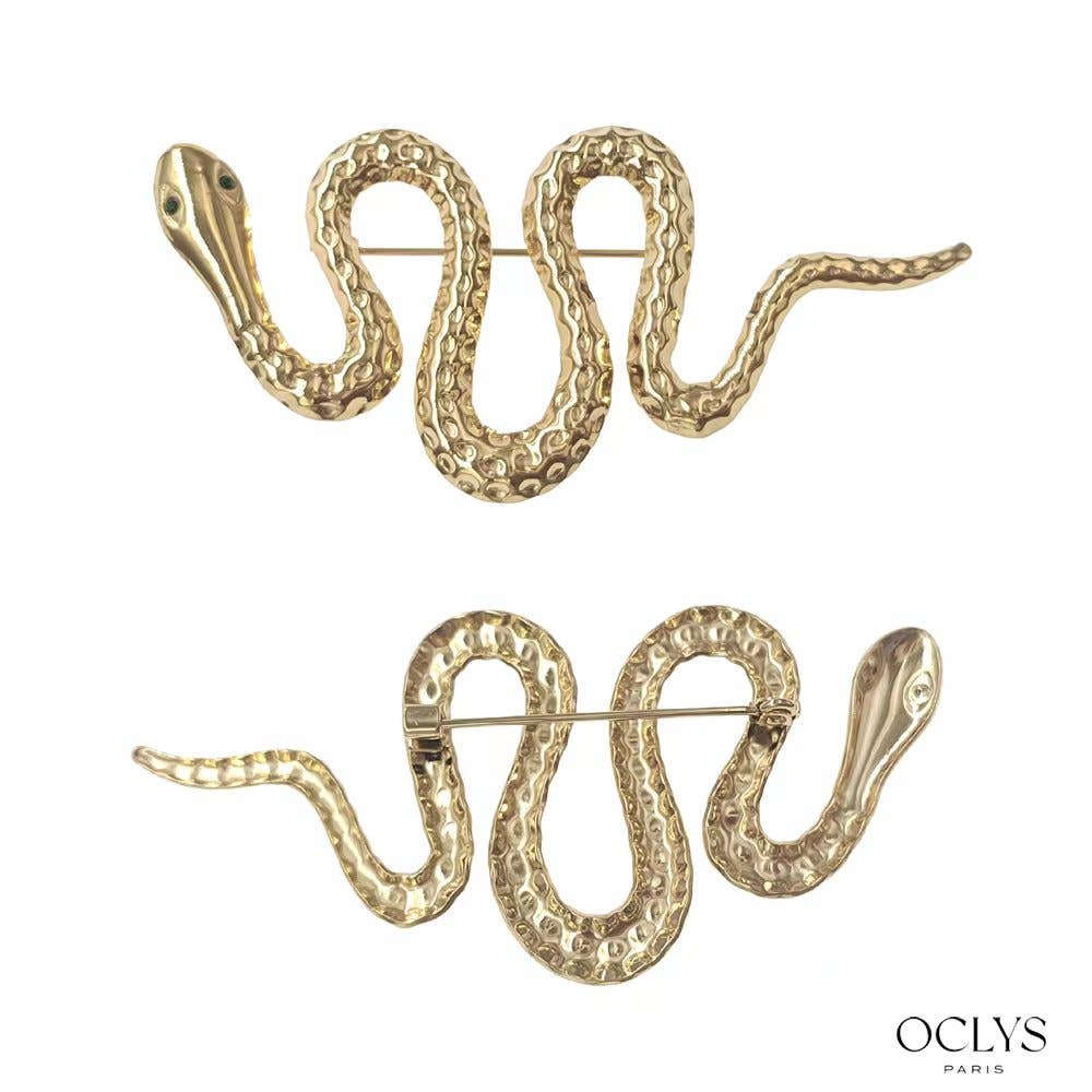 Oclys - Venta al por mayor Broches - Broche de serpiente de acero inoxidable Dibi0