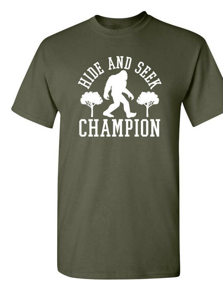 Bigfoot - Hide And Seek Champion for wholesale by Feelin Good Tees