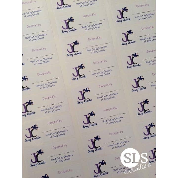 SR Creative Studio - Wholesale Sticker - A4 Matte Rectangular Personalised Logo Stickers4