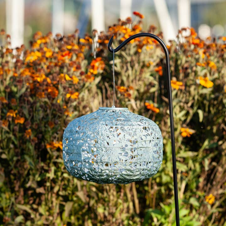 Allsop Home & Garden - Wholesale Outdoor/Lawn Light - Stella Square Sunflower 11" Solar Lantern - Sage3