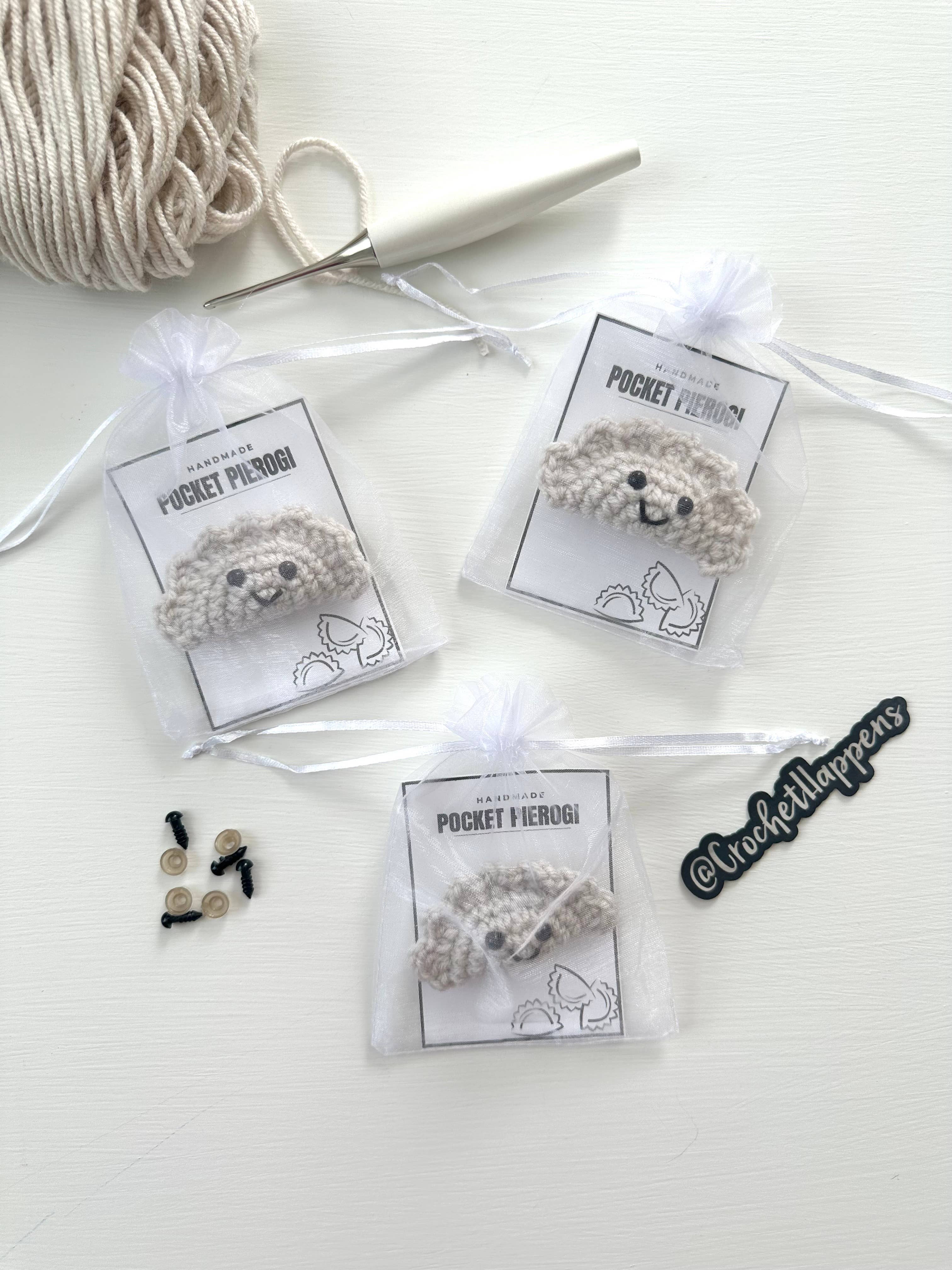 Crochet Happens - Wholesale Stuffed/Plush Toy - Kids & Baby - Pocket Pierogi - Set of 8 - Made to Order3