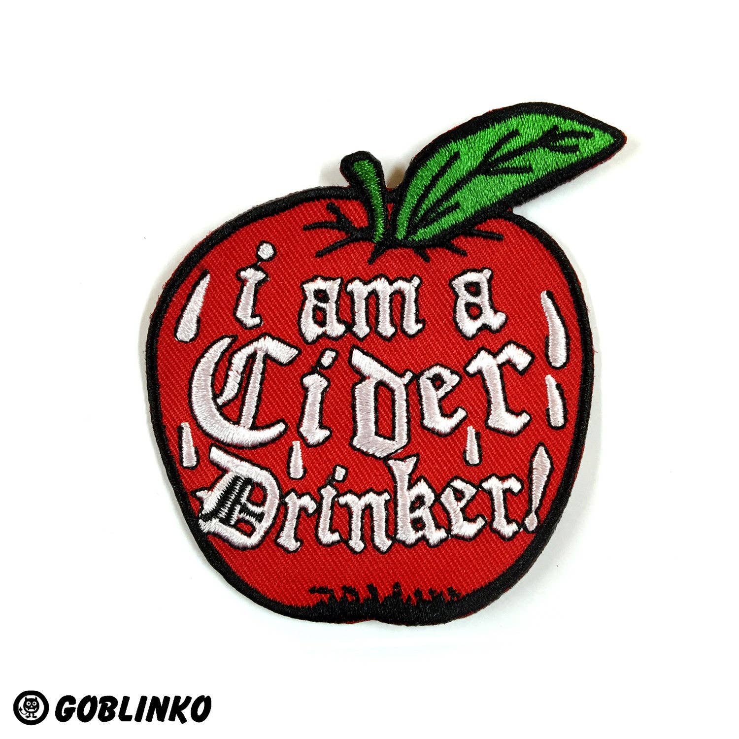 GOBLINKO - Wholesale Patch - I Am A Cider Drinker Patch