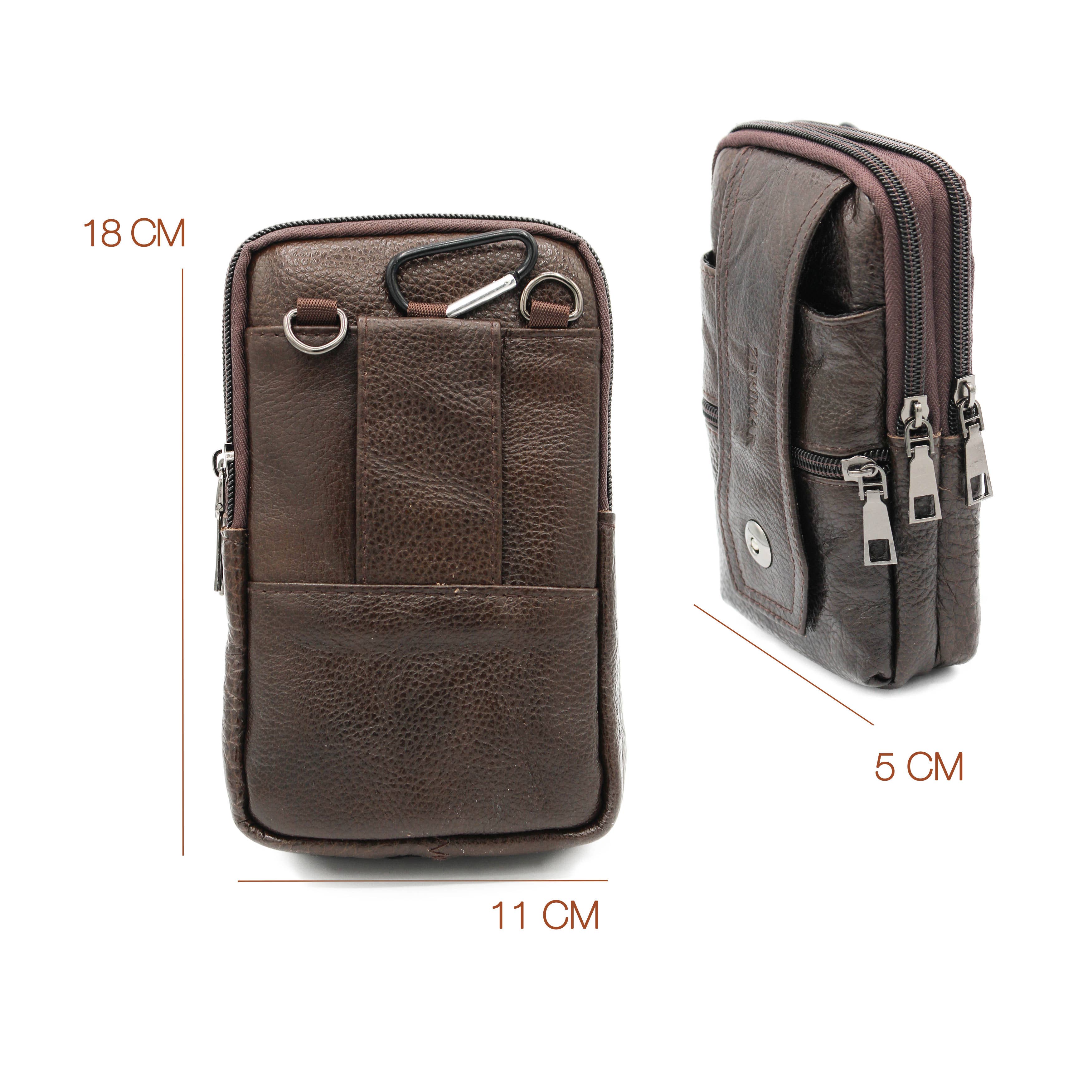 Marron Zerimar 100% Leather Crossbody Bag Measurements: 18x11x5 for wholesale on Faire1