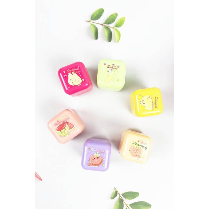 ASSORTED 6 KIND OF FRUITS MAGIC LIP BALM for wholesale on Faire2