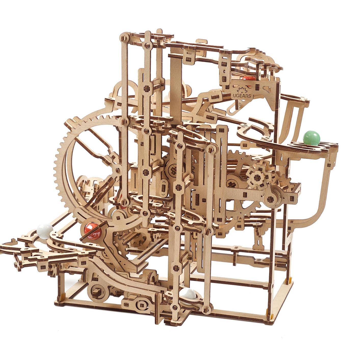 Ukidz LLC - Wholesale DIY Craft Kit - UGears Marble Run Stepped Hoist - 2 -Wooden 3D Puzzles - DIY6