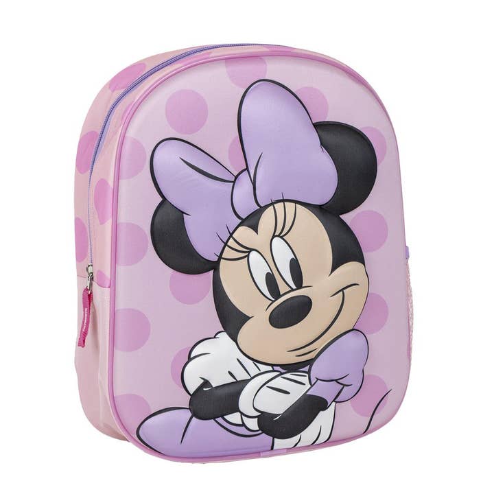 MINNIE 3D CHILDREN'S BACKPACK - 2100005113 for wholesale by Mastoys, S.L.